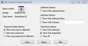 Control Content Saver screenshot
