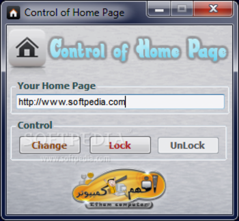 Control of Home Page screenshot