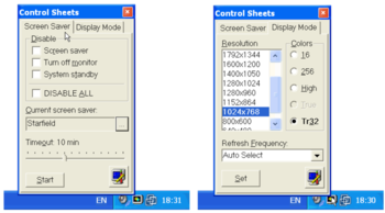 Control Sheets screenshot