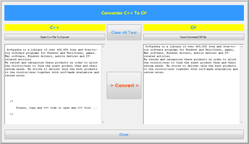 Convert C++ To C# screenshot