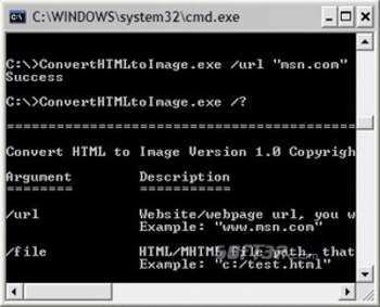 Convert HTML to Image screenshot