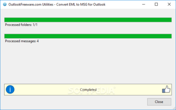 Convert Messages from EML to MSG Format screenshot 2
