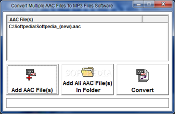 Convert Multiple AAC Files To MP3 Files Software screenshot