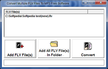 Convert Multiple FLV Files To MP3 Files Software screenshot