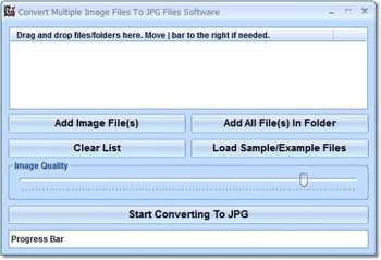 Convert Multiple Image Files To JPG Files Software screenshot