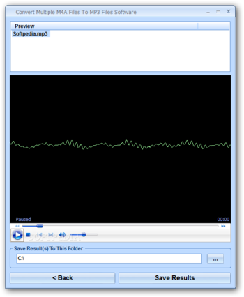 Convert Multiple M4A Files To MP3 Files Software screenshot 2