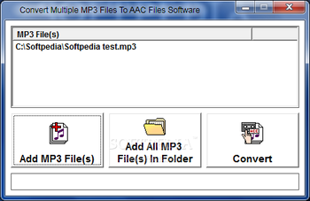 Convert Multiple MP3 Files To AAC Files Software screenshot