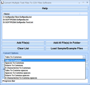 Convert Multiple Text Files To CSV Files Software screenshot 2