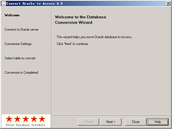 Convert Oracle to Access screenshot