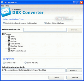 Convert Outlook Express to Outlook screenshot 2