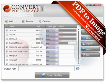 Convert PDF To Image Desktop Software screenshot