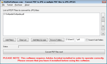 Convert PDF to JPG or multiple PDF files to JPG JPEGS screenshot
