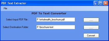Convert PDF To Txt screenshot