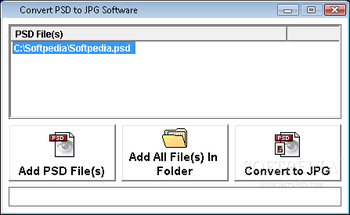 Convert PSD to JPG Software screenshot