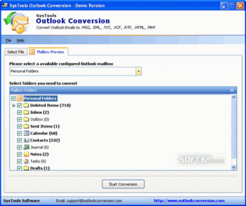 Convert PST to EML screenshot 2