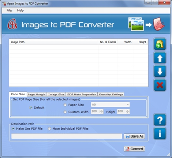 Convert Scanned Images to PDF File screenshot