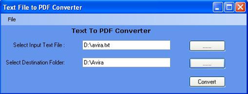 Convert TXT To PDF screenshot