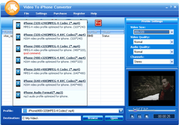 Convert Video to iPhone screenshot