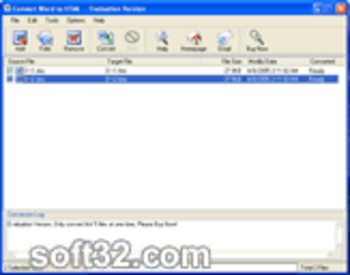 Convert Word to HTML screenshot