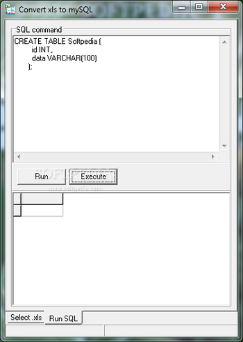 Convert xls to mySQL screenshot 2