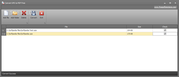 Convert XPS to PDF Free screenshot