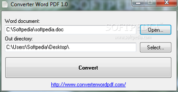 Converter Word PDF screenshot