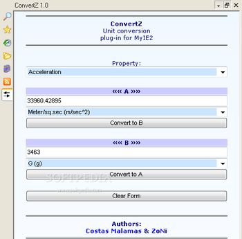 ConvertZ screenshot