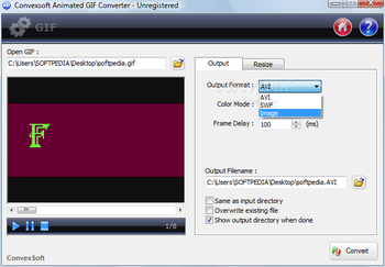 Convexsoft Animated GIF Converter screenshot