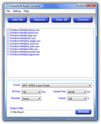 ConvexSoft Audio Converter screenshot 2