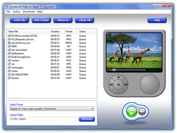 ConvexSoft Video to Apple TV Converter screenshot 2