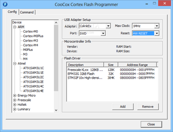 CooCox CoFlash screenshot