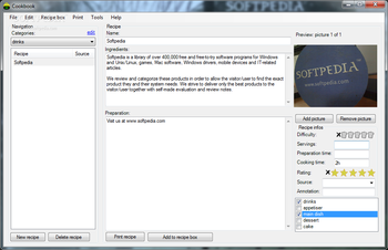Cookbook screenshot