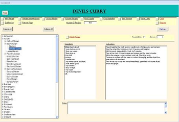 Cookbook screenshot