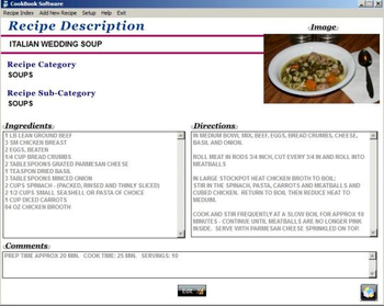 Cookbook screenshot