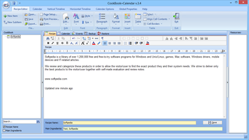 CookBook+Calendar screenshot