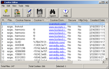 Cookie Editor screenshot