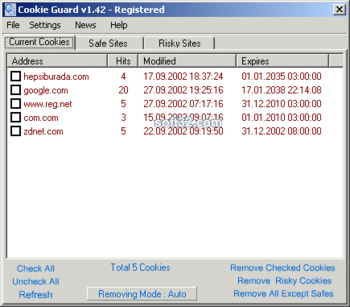 Cookie Guard v1.42 screenshot 2