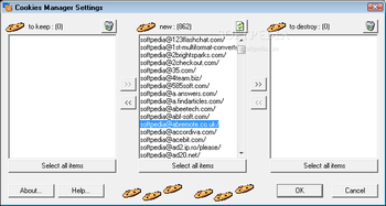 Cookies Manager screenshot