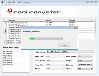 Cool All Media to Audio Converter screenshot 2