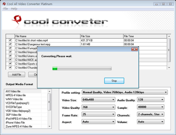 Cool All Video Converter Platinum screenshot