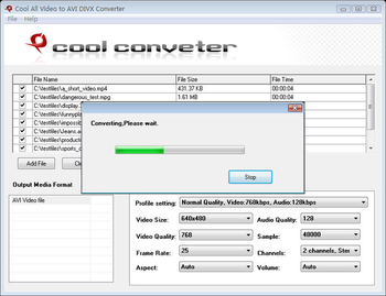 Cool All Video to AVI DIVX Converter screenshot 2