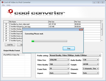 Cool All Video to iPod Converter screenshot 2