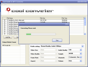 Cool Audio to MP3 Converter screenshot