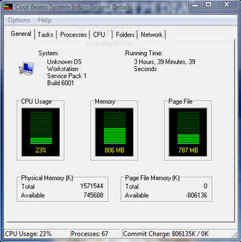 Cool Beans System Info screenshot