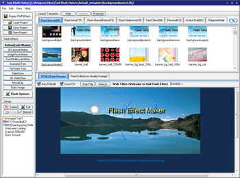 Cool Flash Maker (formerly Flash Effect Maker Pro) screenshot 3