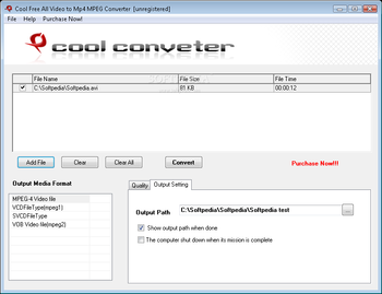 Cool Free All Video to Mp4 MPEG Converter screenshot 2