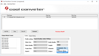 Cool Free Music Converter screenshot