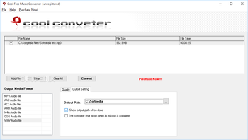 Cool Free Music Converter screenshot 2