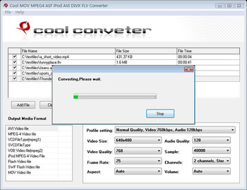 Cool MOV MPEG4 ASF iPod AVI Converter screenshot