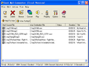 Cool MP3 Audio Convertor screenshot
